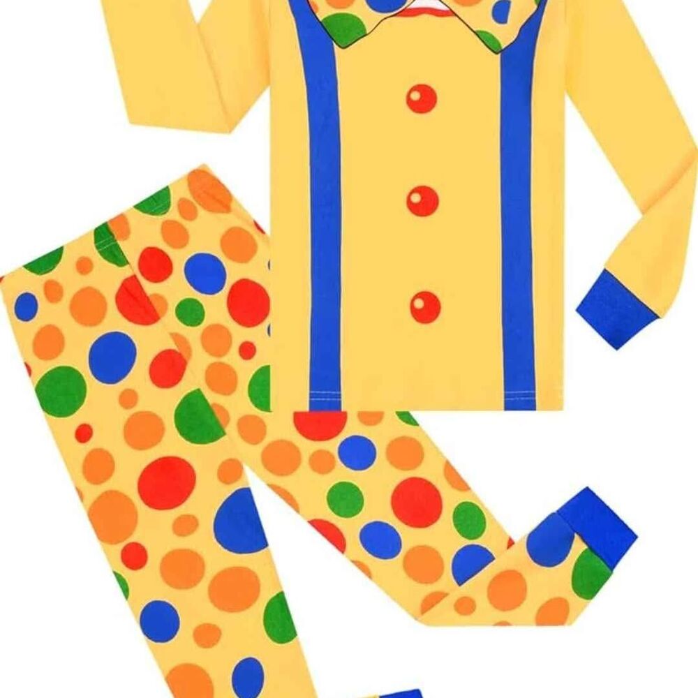 Joyond Boys Girls Halloween Cotton Pjs Size 8  2-Piece Long Sleeve Pajamas Set